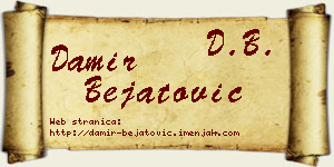 Damir Bejatović vizit kartica